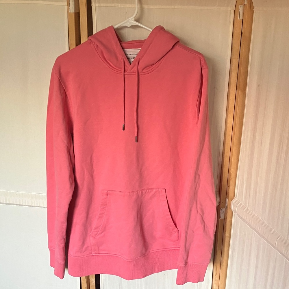 Helmut Lang pink Hoodie Sweat Shirt - designed by Jeremy Deller.